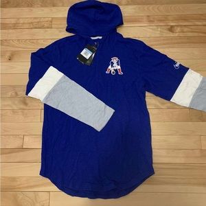 Nike Historic New England Patriots NFL Men's Long-Sleeve Hooded Blue size medium